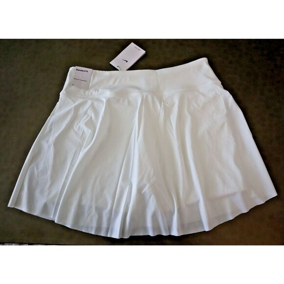 Nike DX1132-100 Women's Sz L White Dri-FIT Advantage Tennis Golf Skort - Picture 2 of 9